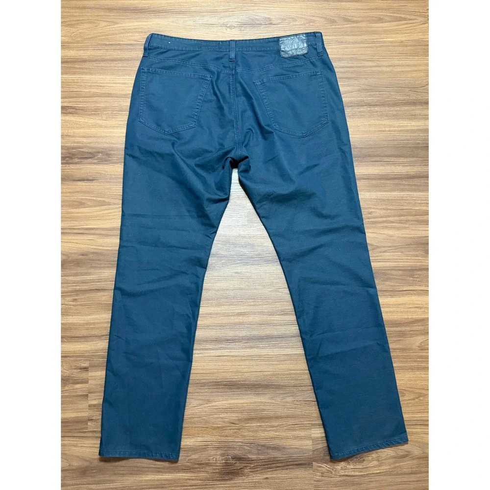 AG Adriano Goldschmied Everett Slim Straight Chino Pants Blue Teal Sz 38x34